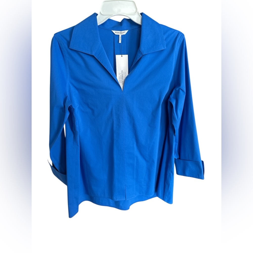 Foxcroft Royal Blue Long Sleeve Size Small